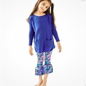 Lilly‎ Pulitzer Girls Vanya Ruffle Leggings Large